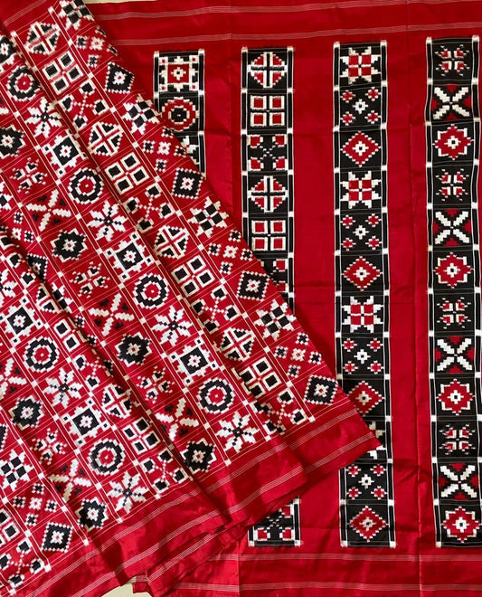 Trinayani | Pure silk Telia Rumal Sarees