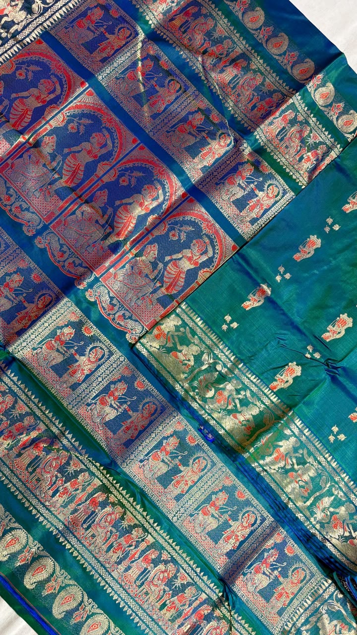 Swarnachari saree.
Material silk with bp.
With silkmark.