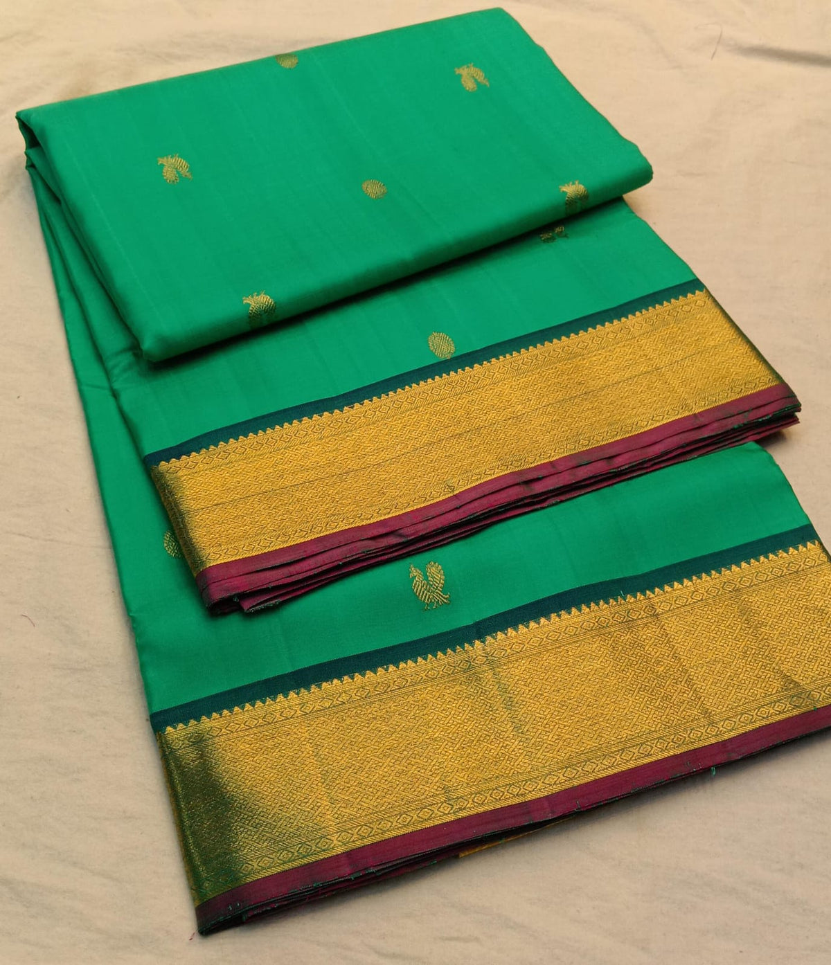 9 yards pure silk kanchipuram saree