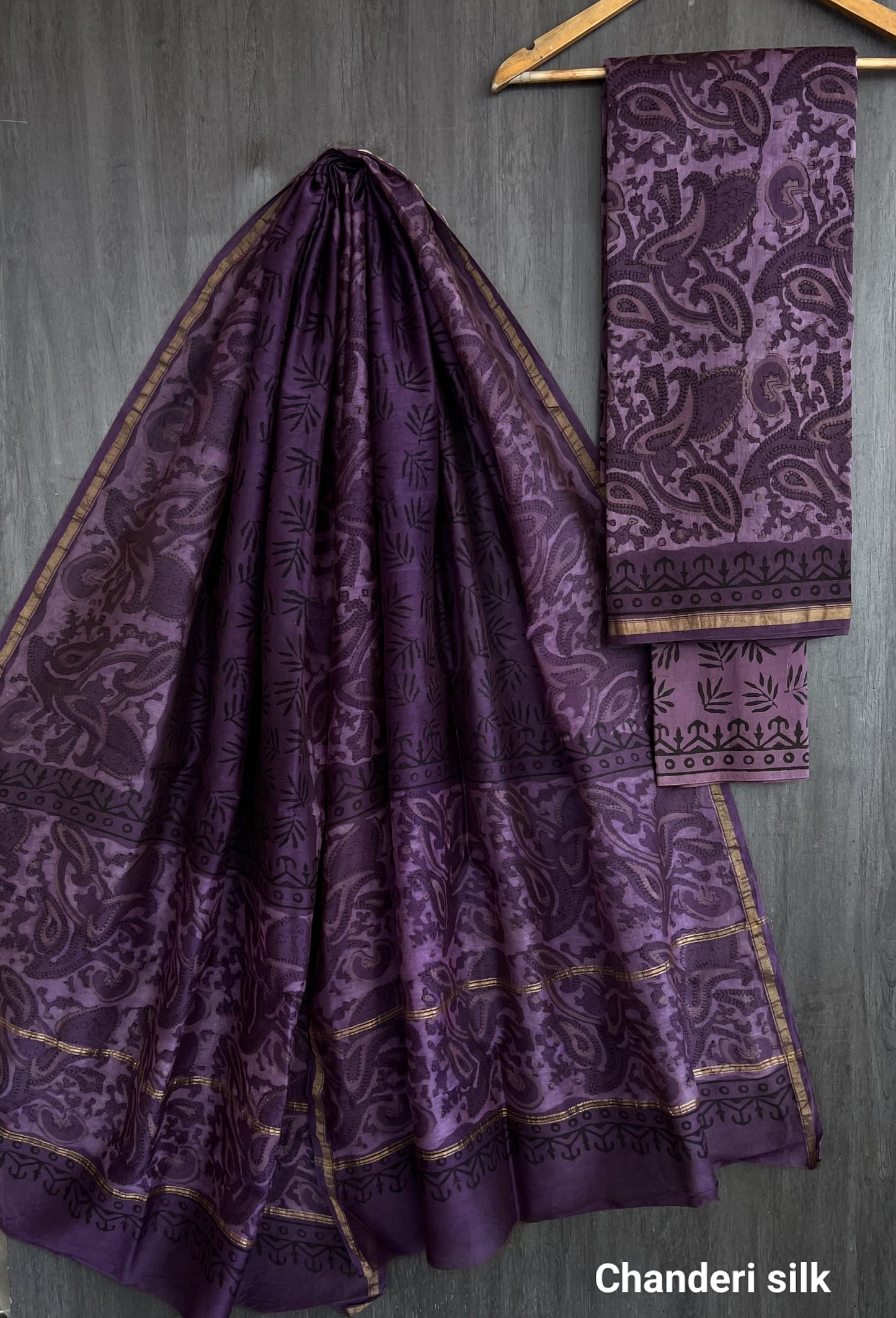 Sundar | hand block printed chanderi sarees