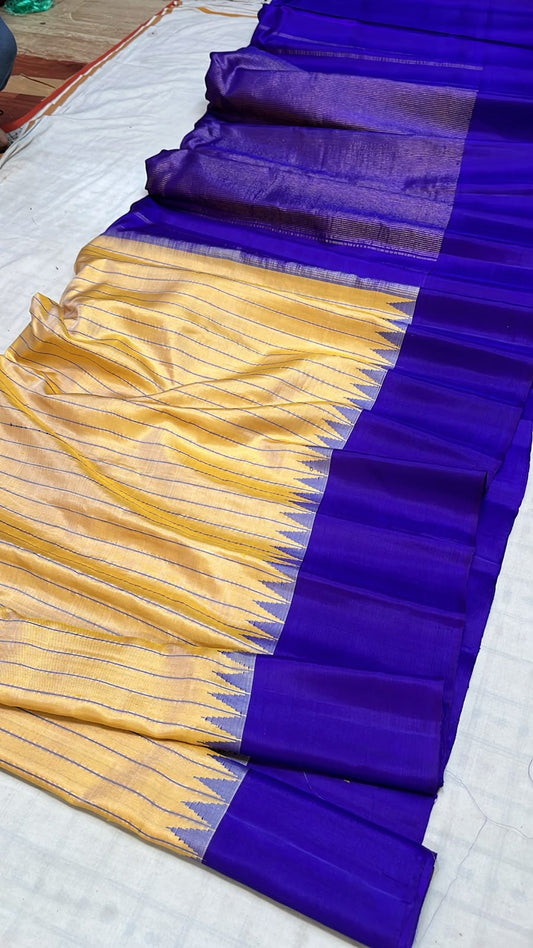 Pure silk handwoven gadwal sarees