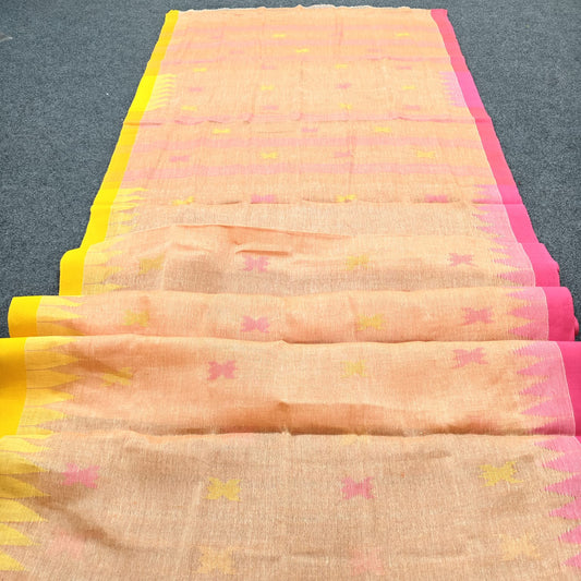 Authentic handloom
 monipuri cotton saree
With bp
