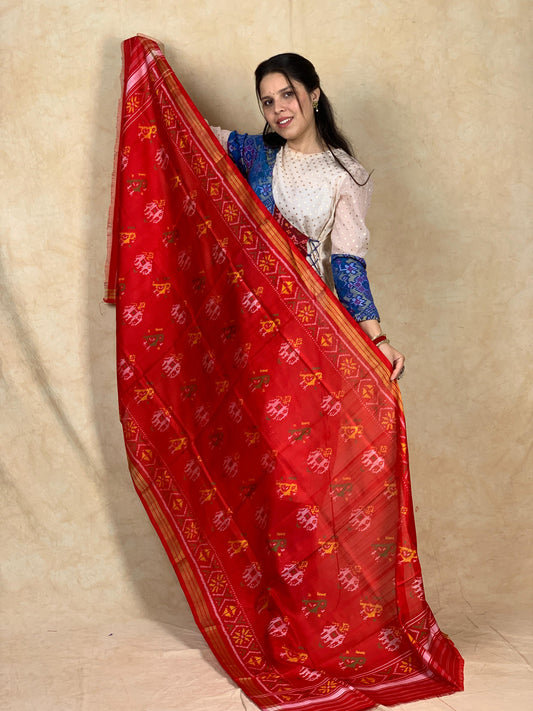 Ikshit | SINGLE IKAT PATOLA SILK DUPPATA