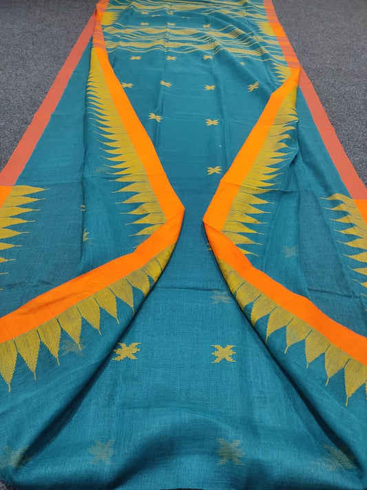 Handloom manipuri cotton saree
With bp