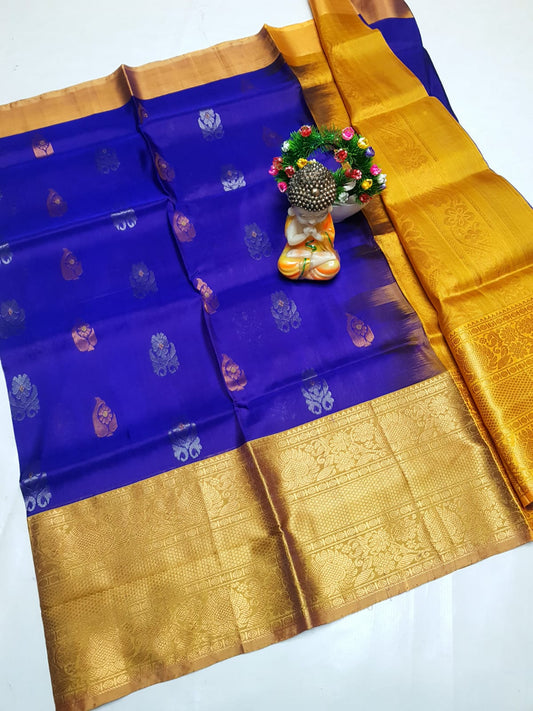 🌹uppada pattu🌹
💐🌹 Kanchi border Kalanjali buta sarees 
 🌹Good quality 💐👌👌👌
 Fabric: uppada pattu/pattu 💐💐