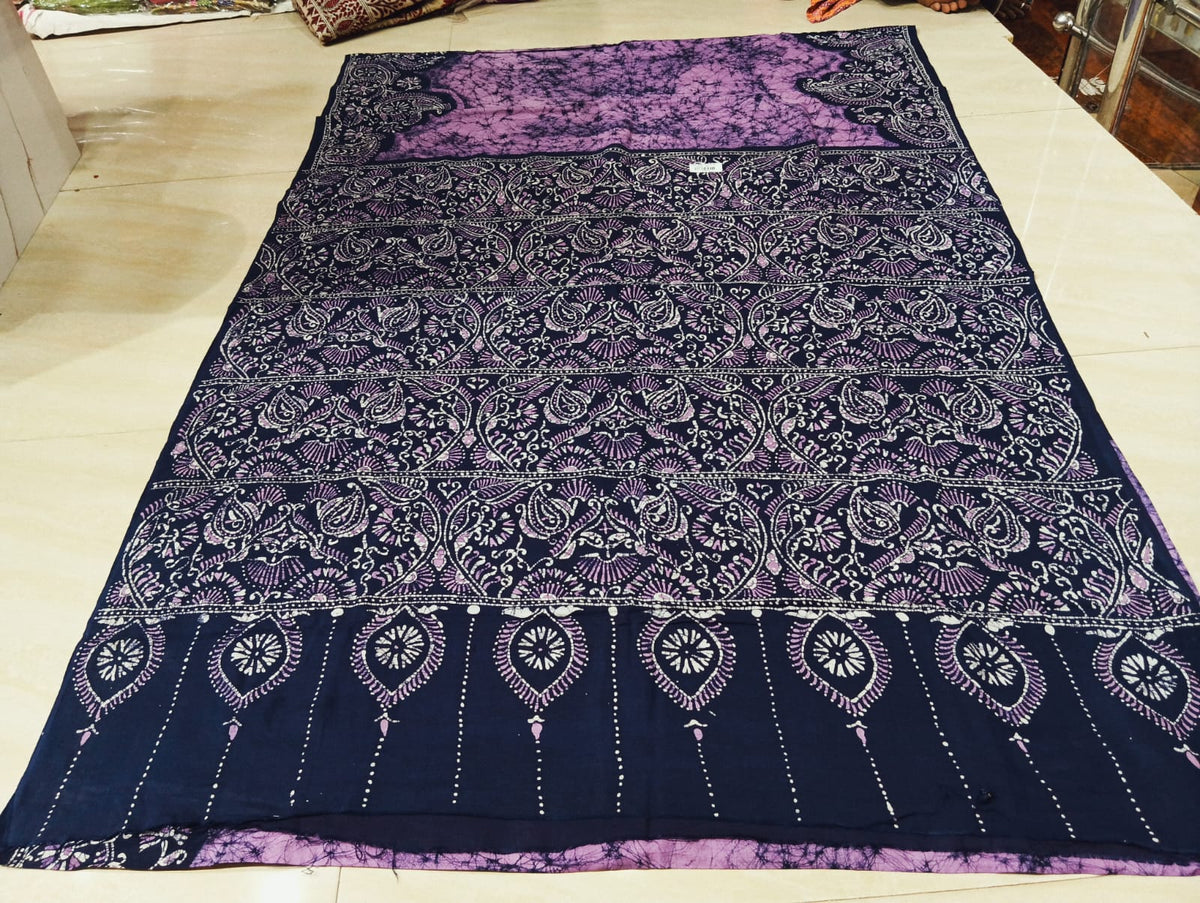 Cotton sorutuli handbatik saree with bp