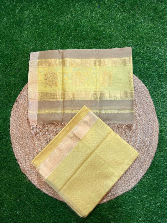 Chhaviashi | Maheshwari fabric set ( Top & dupatta)