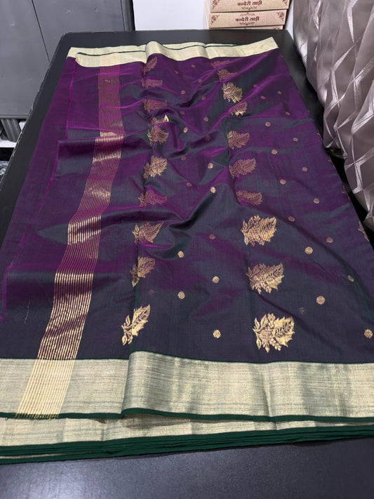 Chandrika | Cotton Silk Chanderi Saree