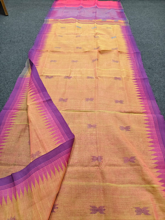 Handloom manipuri cotton saree
With bp