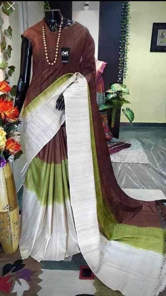 Cemitha | Tussar Ghicha Dyed Saree