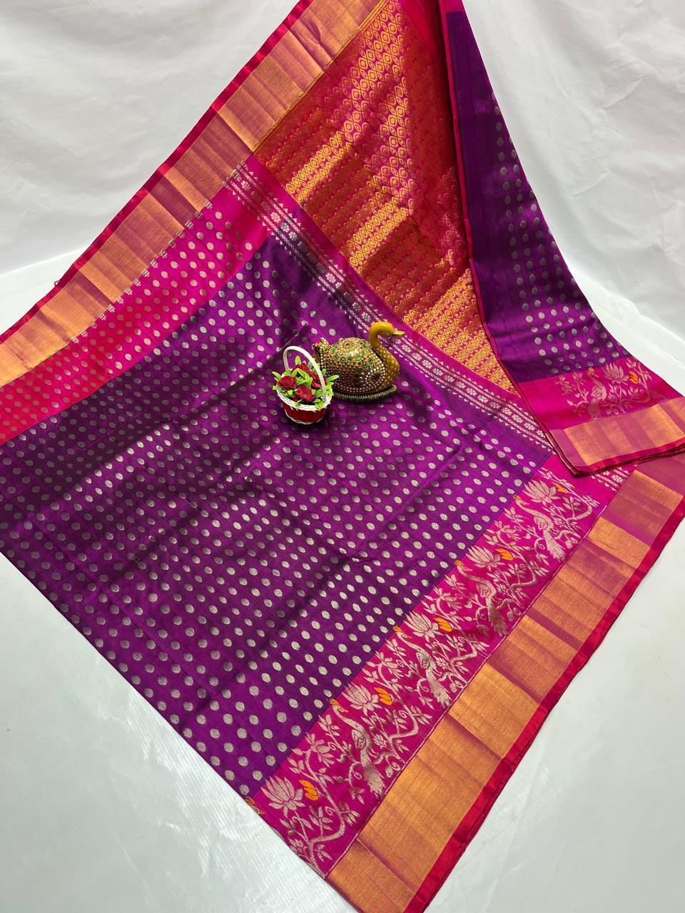 Ulka | Uppada Pattu Saree with all over buttis