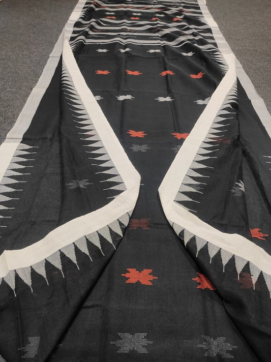 Handloom manipuri cotton saree
With bp