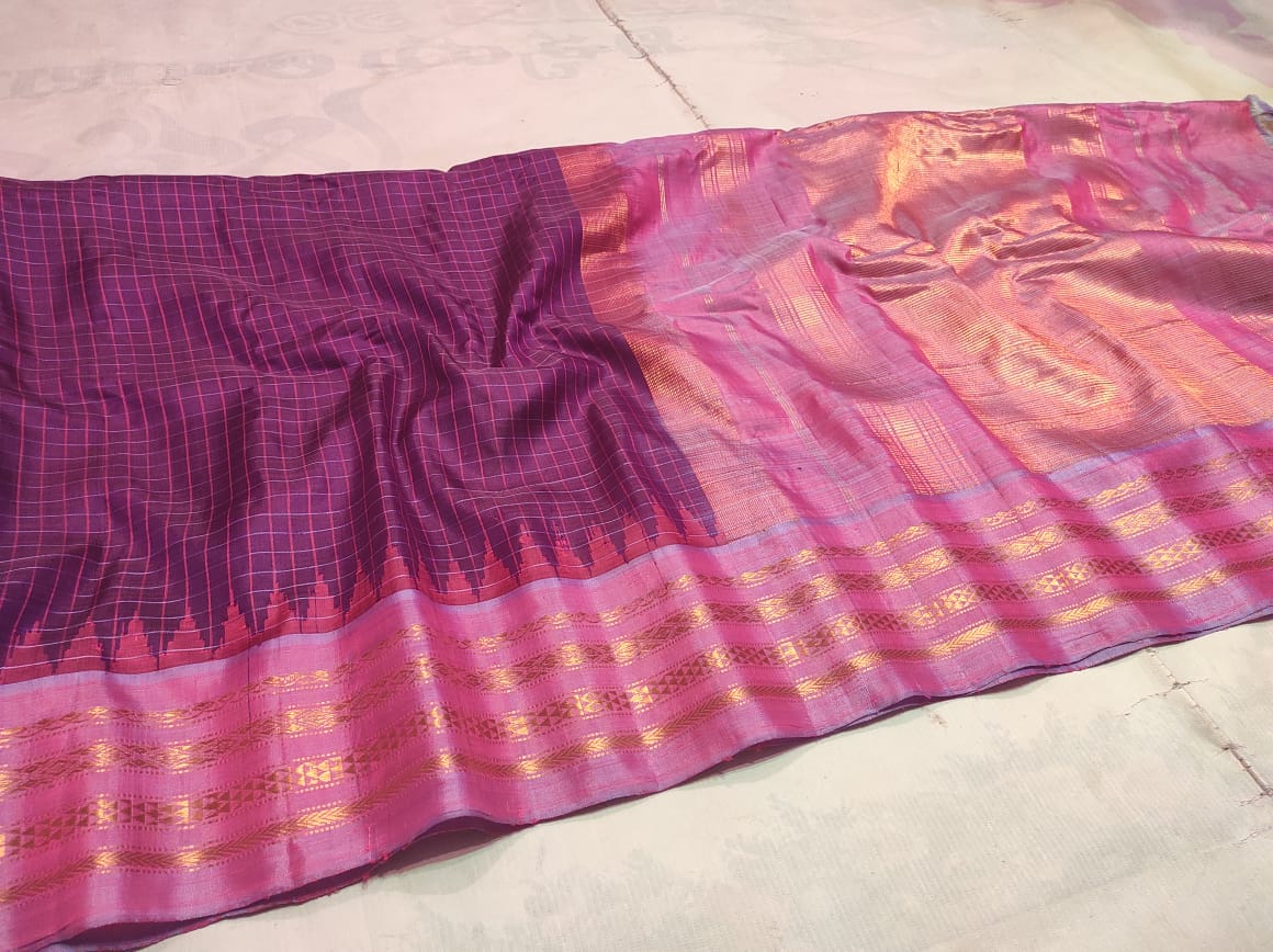 Adhari-Gadwal| Gadwal Sarees in pure Silk