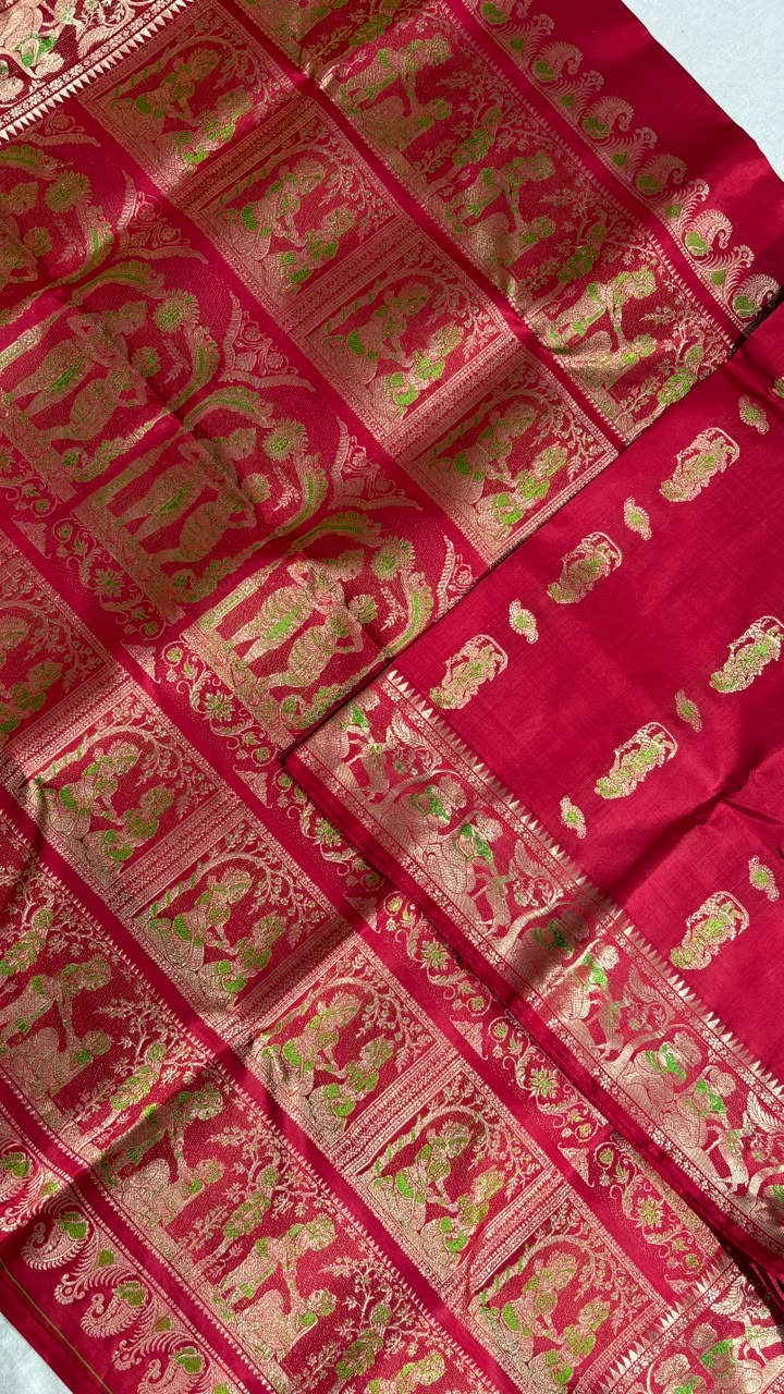 Swarnachari saree.
Material silk with bp.
With silkmark.