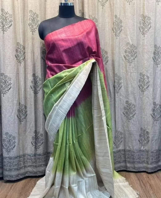 Cavshita | Tussar Ghicha Dyed Saree