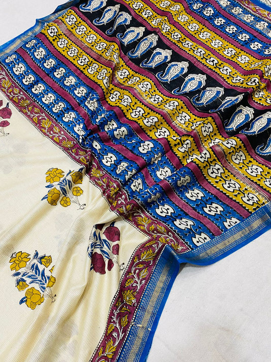 Maitreyi | Block prints on cotton silk
