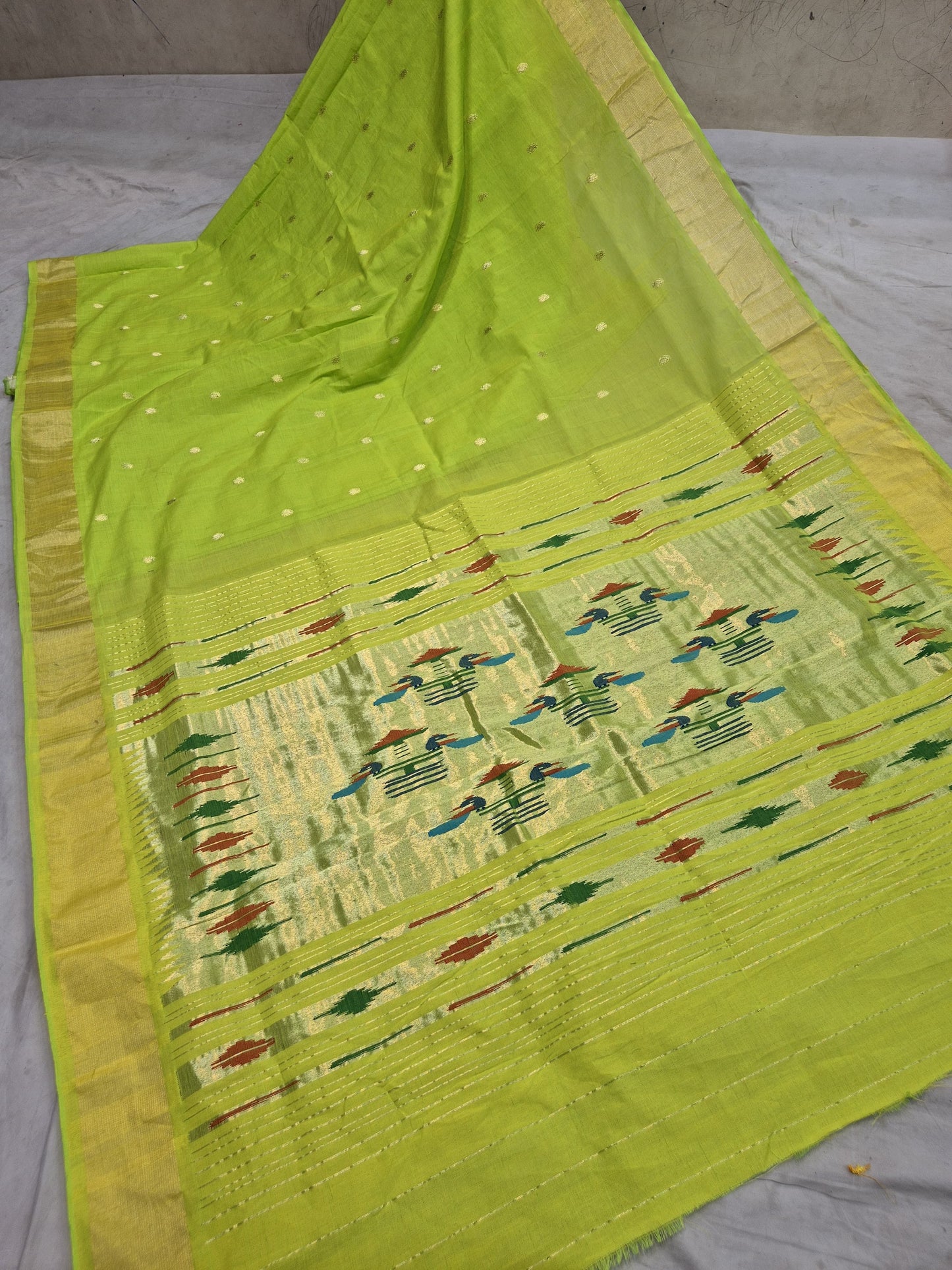 Paishwari | Cotton Handloom Paithani Saree