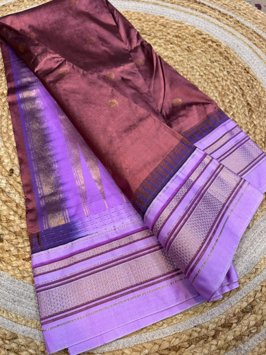 *All New Colours* 

*Exclusive silk ilkal saree*
*Pure silk korvai temple border* with *body butta* design superior quality ilkal saree & contrast blouse 
6.10mtrs length 
Full body pure silk 
Border, pallu & blouse semi silk 