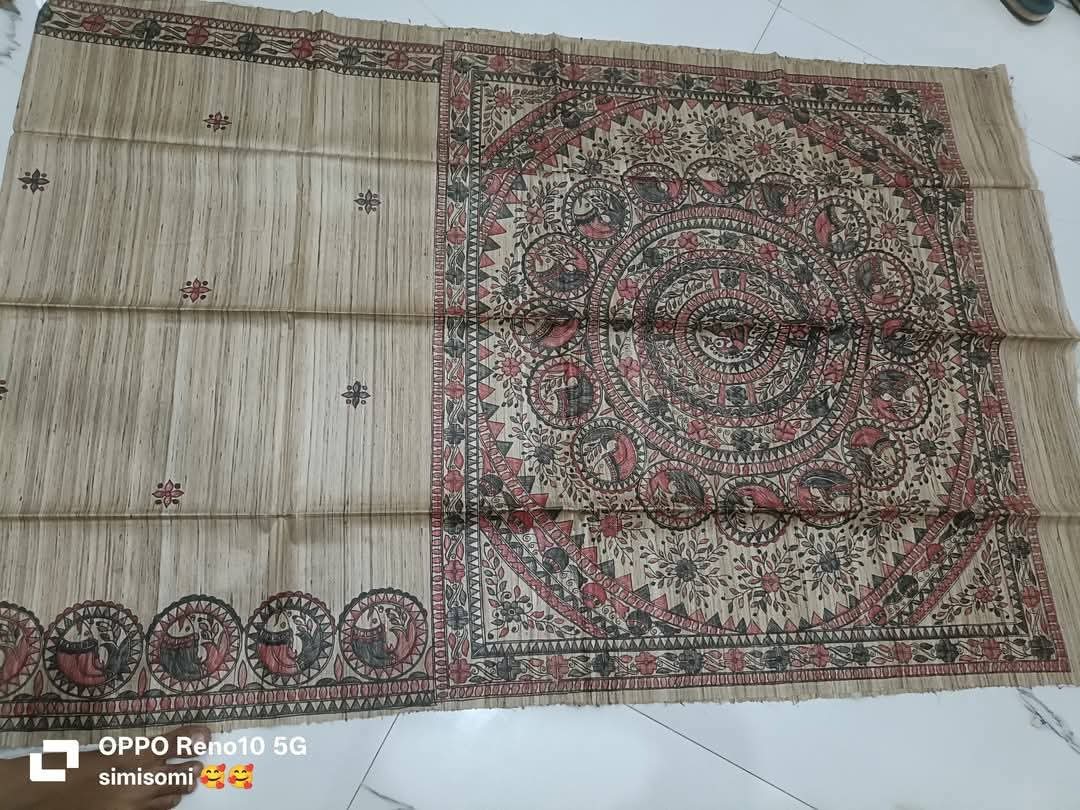 Madhuika | Tussar Saree with madhubani work