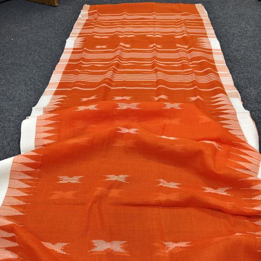 Authentic handloom
 monipuri cotton saree
With bp
