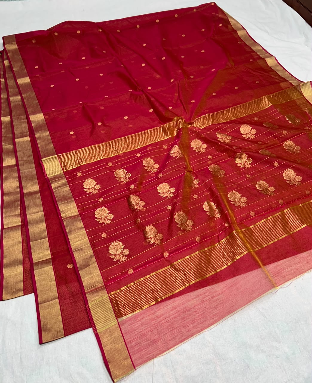 Chanderi cotton silk 