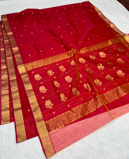 Chanderi cotton silk 
