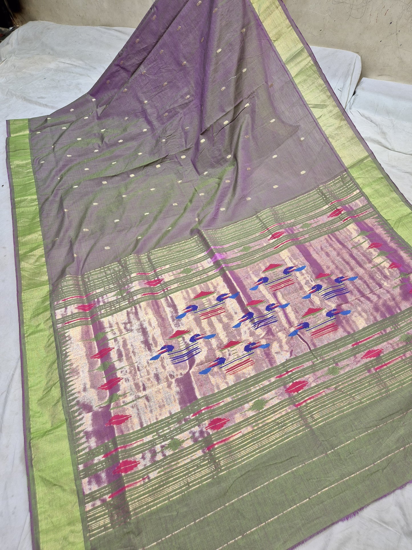 Piagauri | Cotton Handloom Paithani Saree