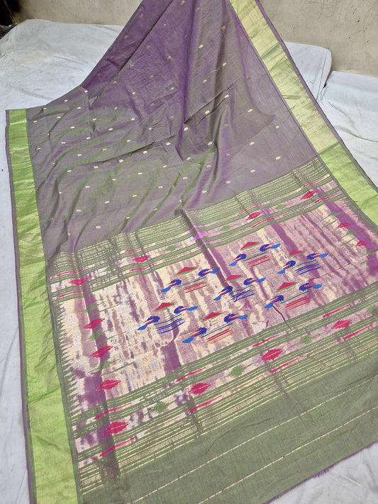 Piagauri | Cotton Handloom Paithani Saree