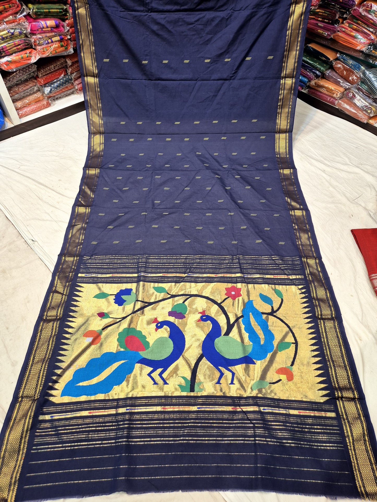 Amaya | Cotton Handloom Paithani Saree