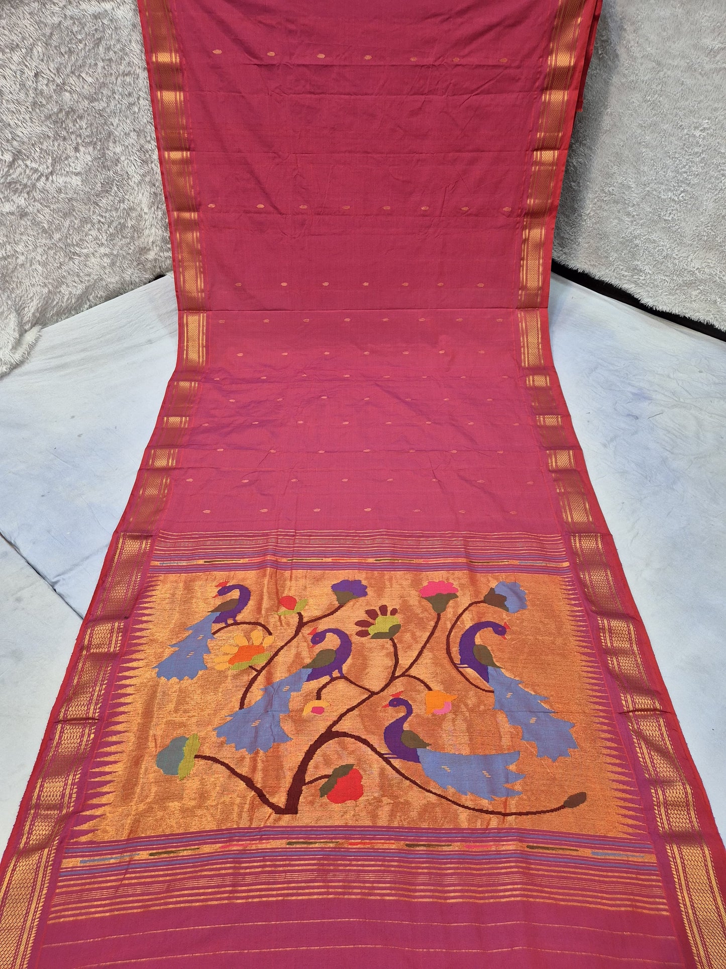 Pure Cotton handwoven paithani saree