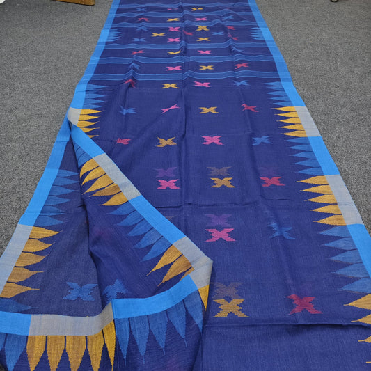 Handloom manipuri cotton saree
With bp