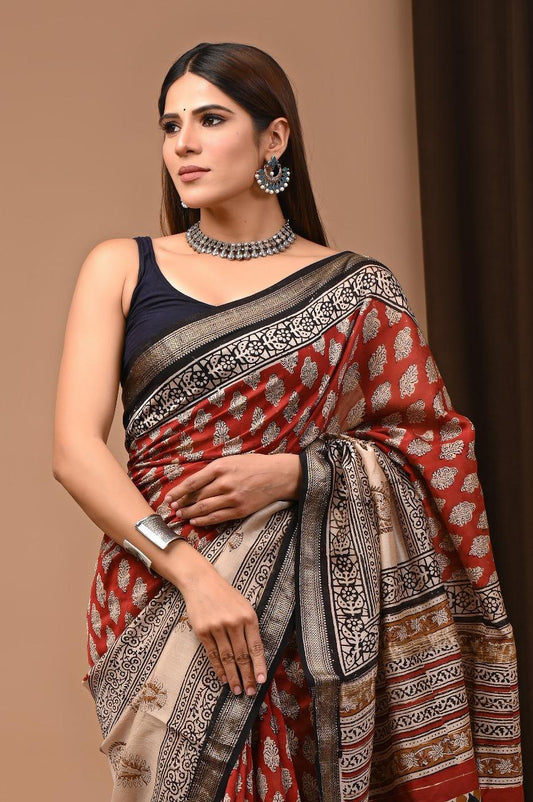 Moksha | Block prints on cotton silk