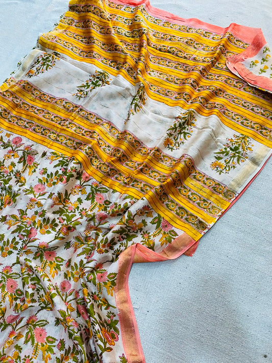 Let’s Wear #ethicallymade✅
🍁Beautifully Crafted Maheshwari Silk Saree  collection🍁
 Specially Designed in Bagru  jahota rapid dabu hand block print
100% Natural Dye
Fabric : Maheshwari Silk 
Length : 5.5 Meters
Blouse Piece : 0.90 Meter
