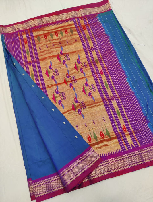 Poshvani | Pure silk handloom Paithani Saree