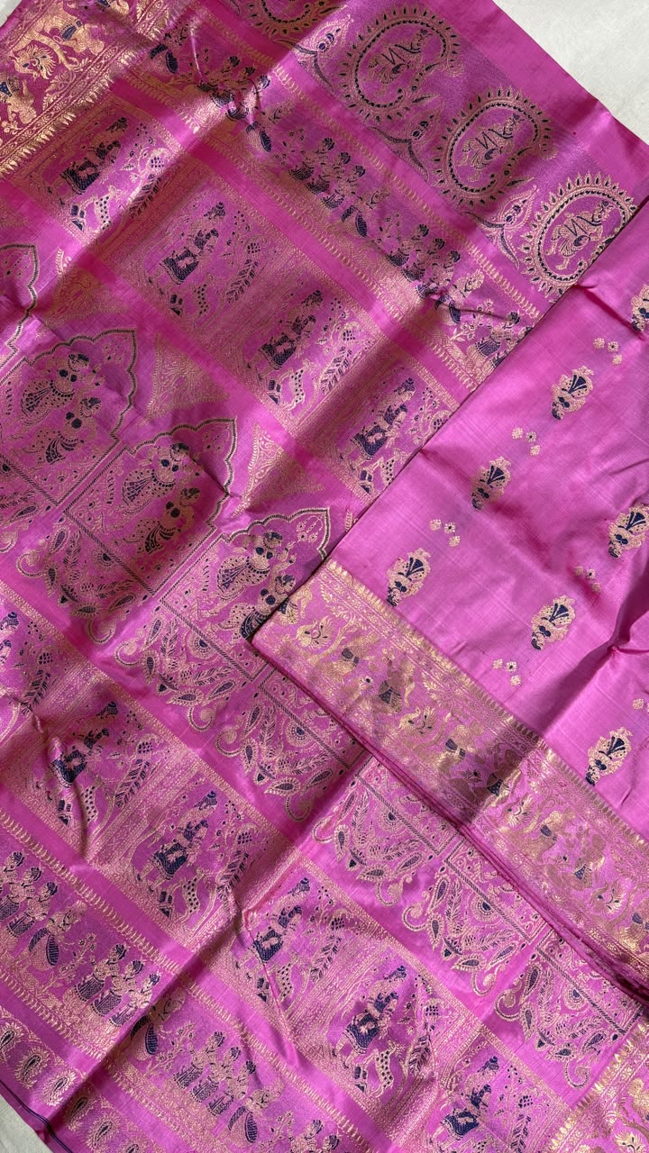 Swarnachari saree.
Material silk with bp.
With silkmark.