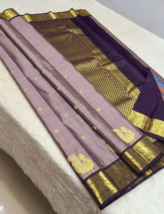 Aashnae | 1G Zari Pure silk kanchipuram saree
