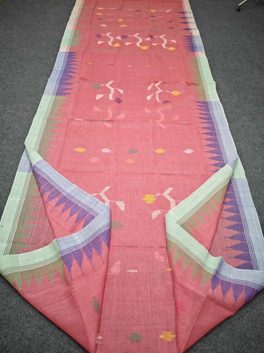 Authentic handloom 
monipuri cotton saree
With bp
