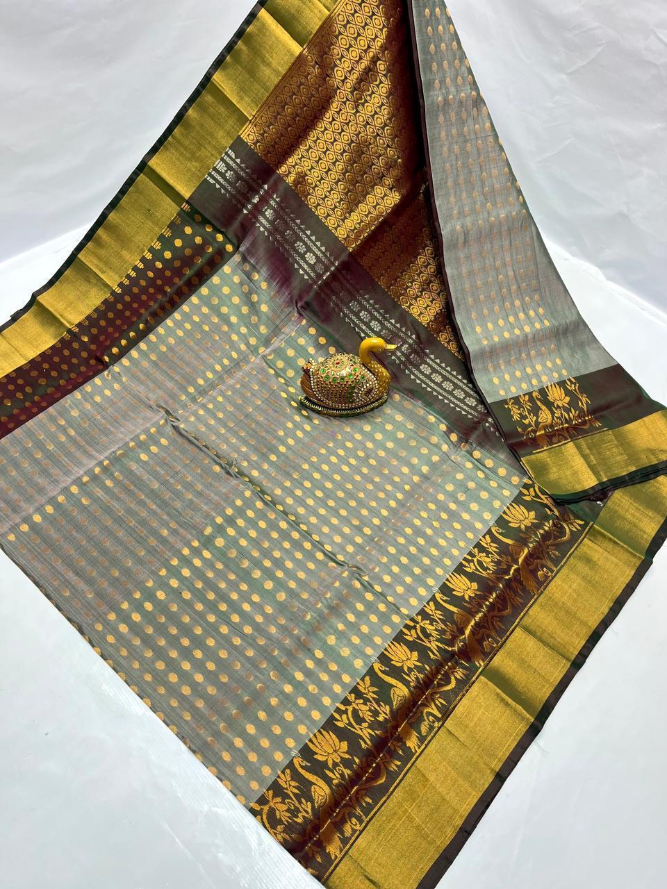 Unisha | Uppada Pattu Saree with all over buttis