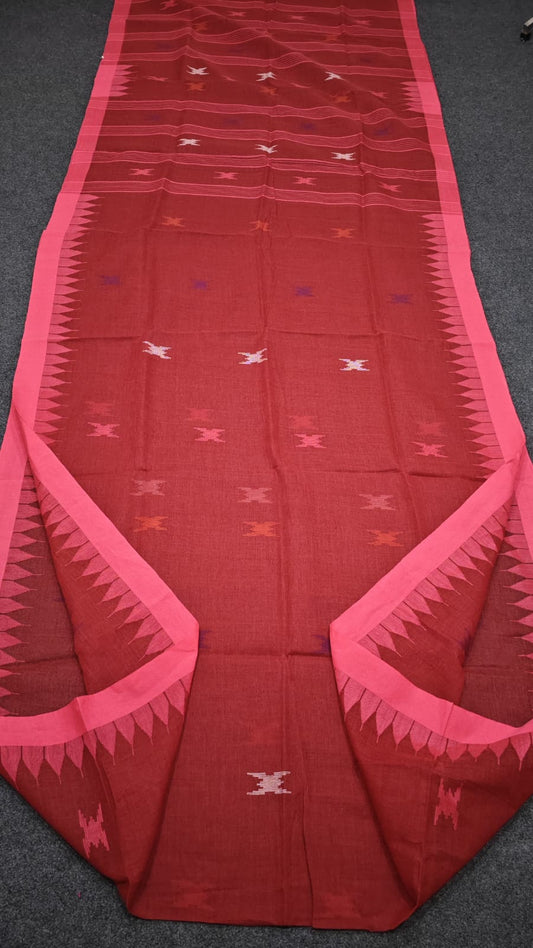 Handloom manipuri cotton saree
With bp