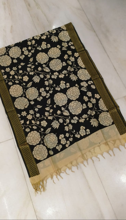 Chandu | Kalamkari-Silk-Dupatta