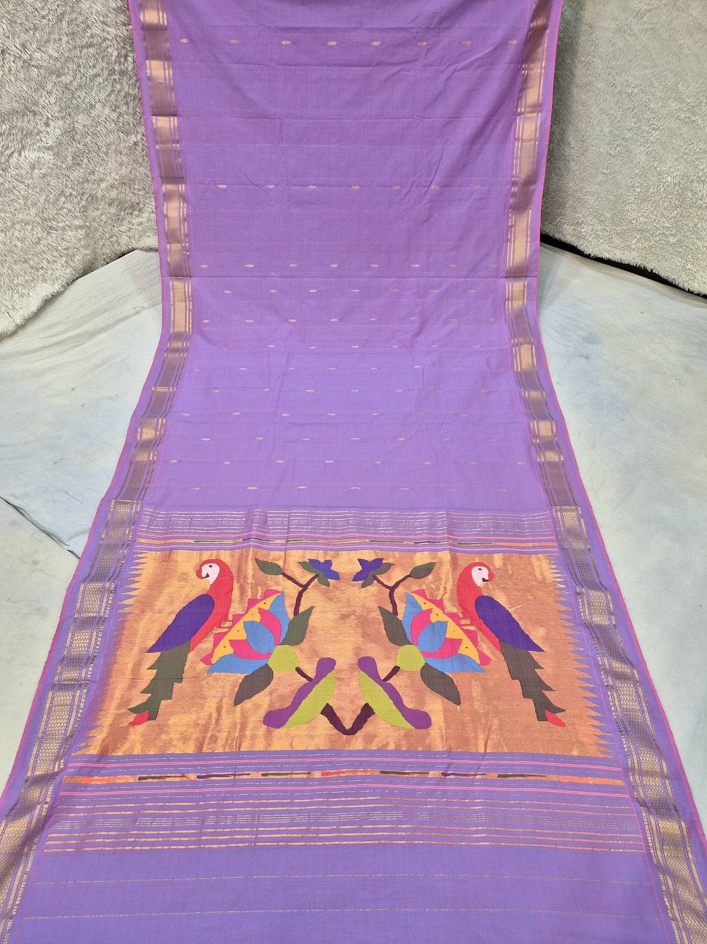 Pure Cotton handwoven paithani saree