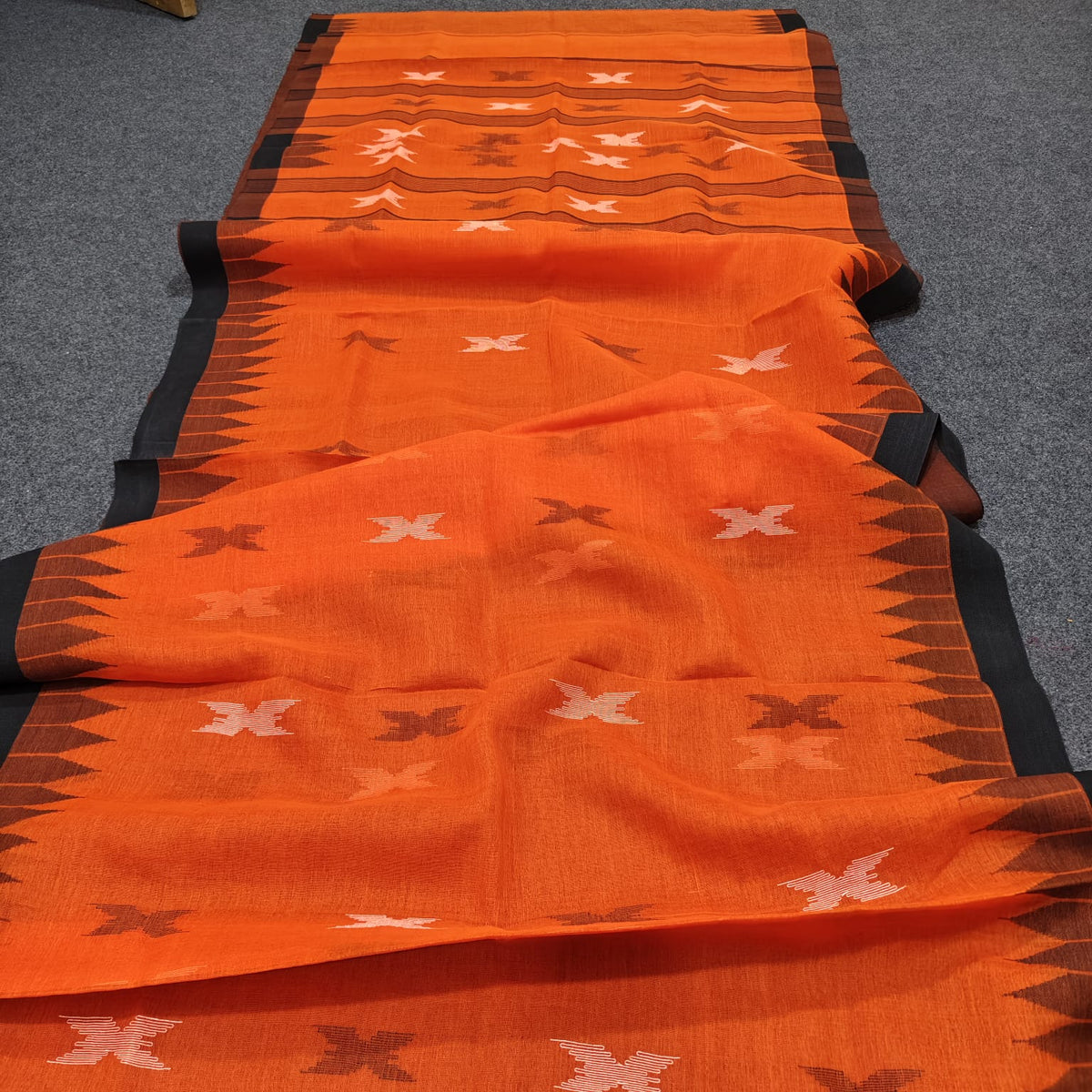 Authentic handloom
 monipuri cotton saree
With bp
