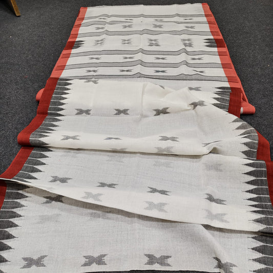Authentic handloom
 monipuri cotton saree
With bp
