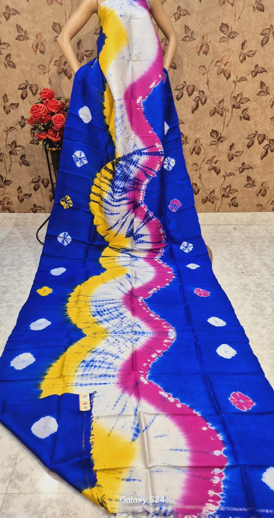 Shiguna | Shibori on Murshidabad Silk