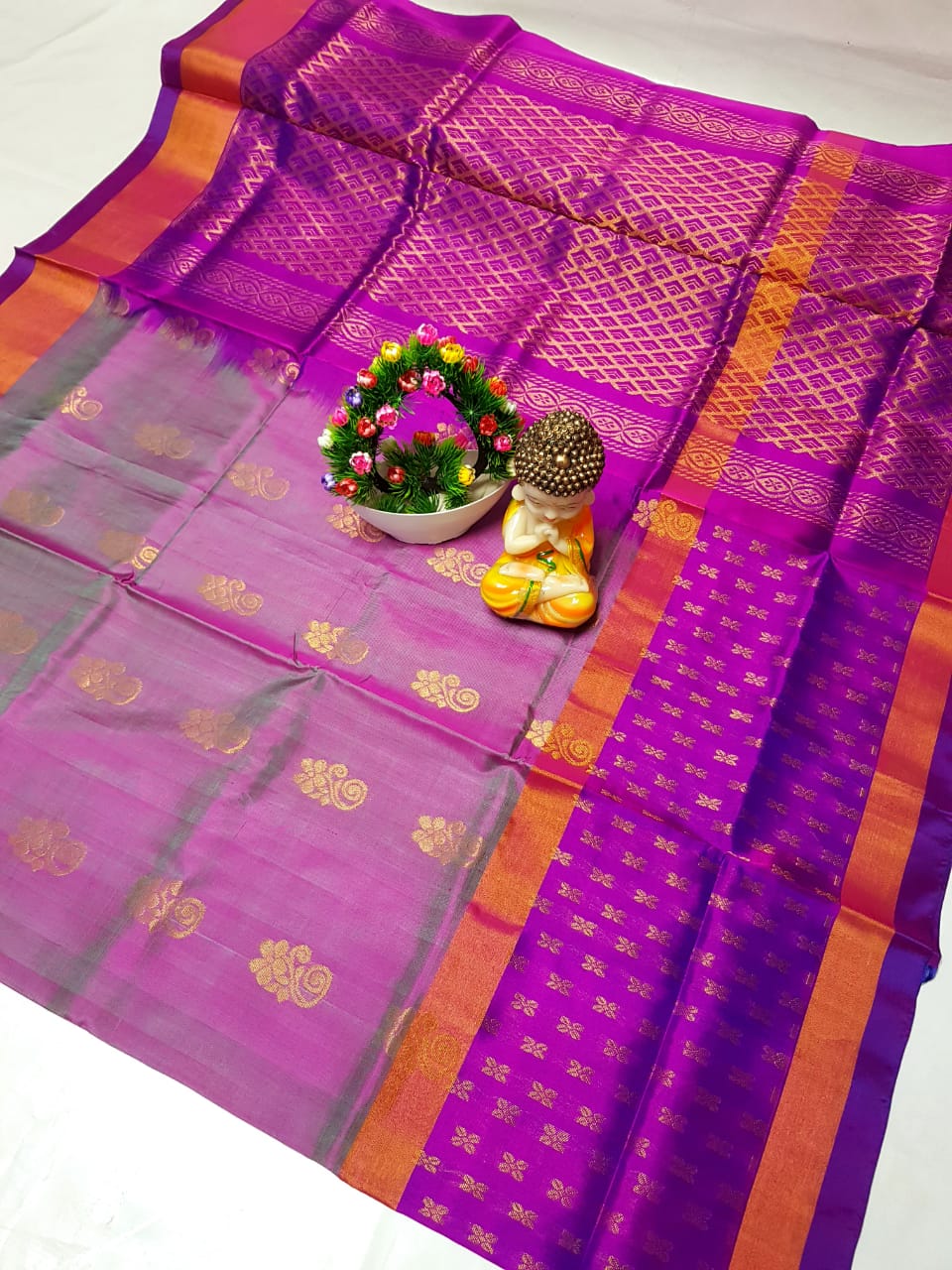 Utkalika | Uppada Pattu Saree with big buttas