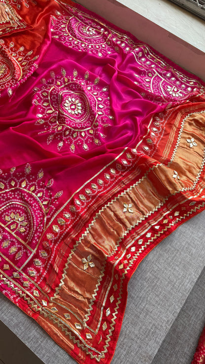 Aarashree | Gota Patti on Gajji Silk