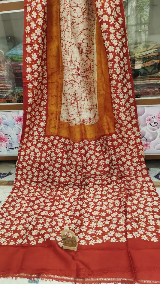 Adishree | Murshidabad Silk Batik Sarees
