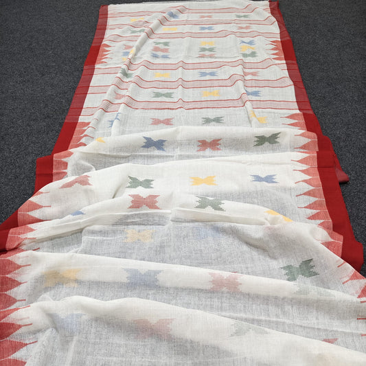 Handloom manipuri cotton saree
With bp