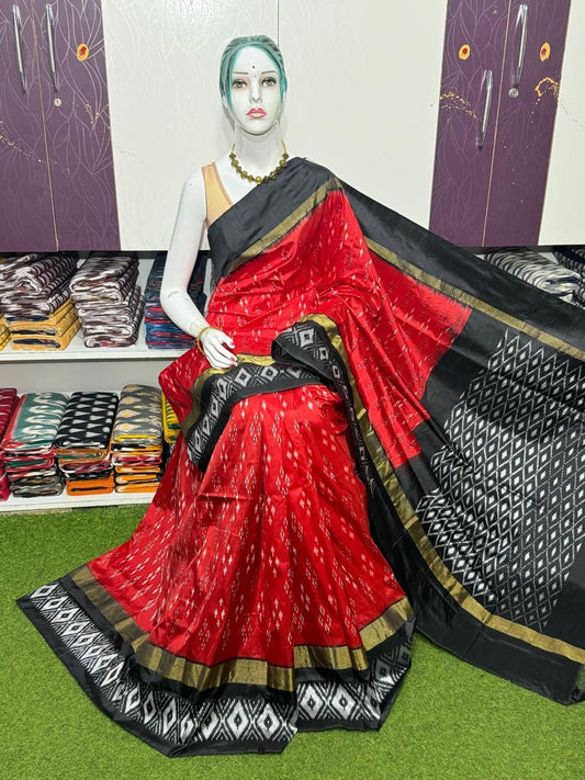 Hazel | Pure silk ikat saree