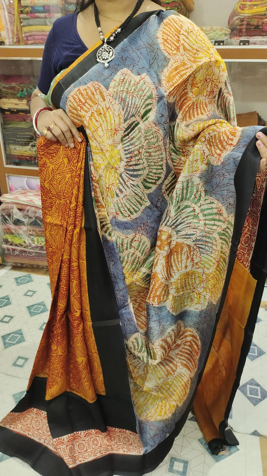 Aditara | Murshidabad Silk Batik Sarees